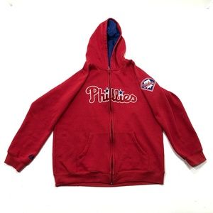 MAJESTIC PHILADELPHIA PHILLIES MLB BASEBALL HOODIE